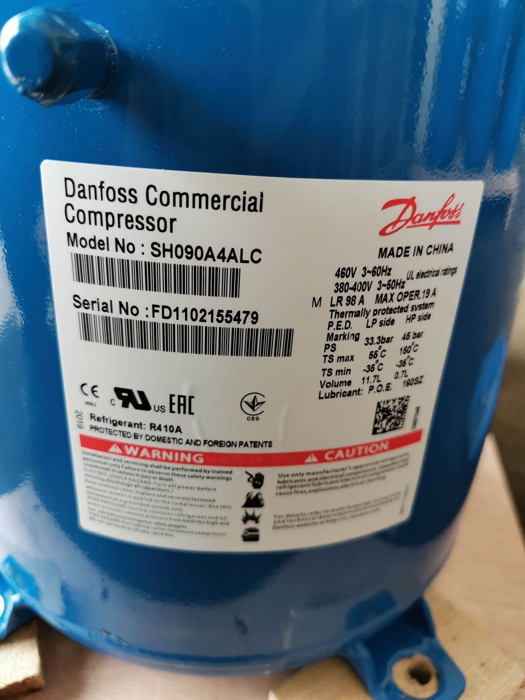 SH090A4ALC Danfoss Refrigeration Compressor